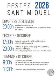 Festes de Sant Miquel 2026