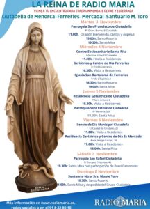 Cartel Visita Virgen Peregrina Noviembre 2026_