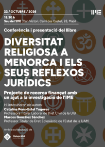 cartell presentació llibre diversitat religiosa (003). Curs 2026-27